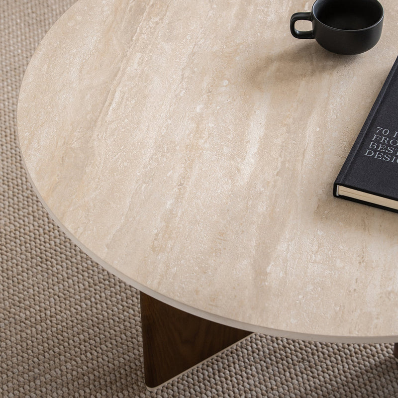 more color details of Japandi Sintered Stone Coffee Table Set VALE