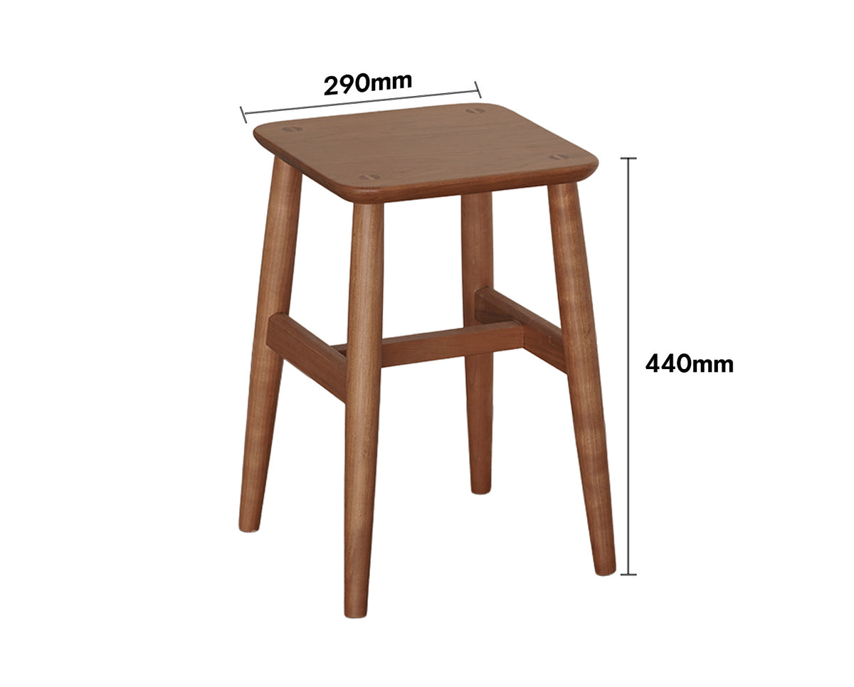 dimension detail diagram of Vintage Boxwood Stool MELLOW