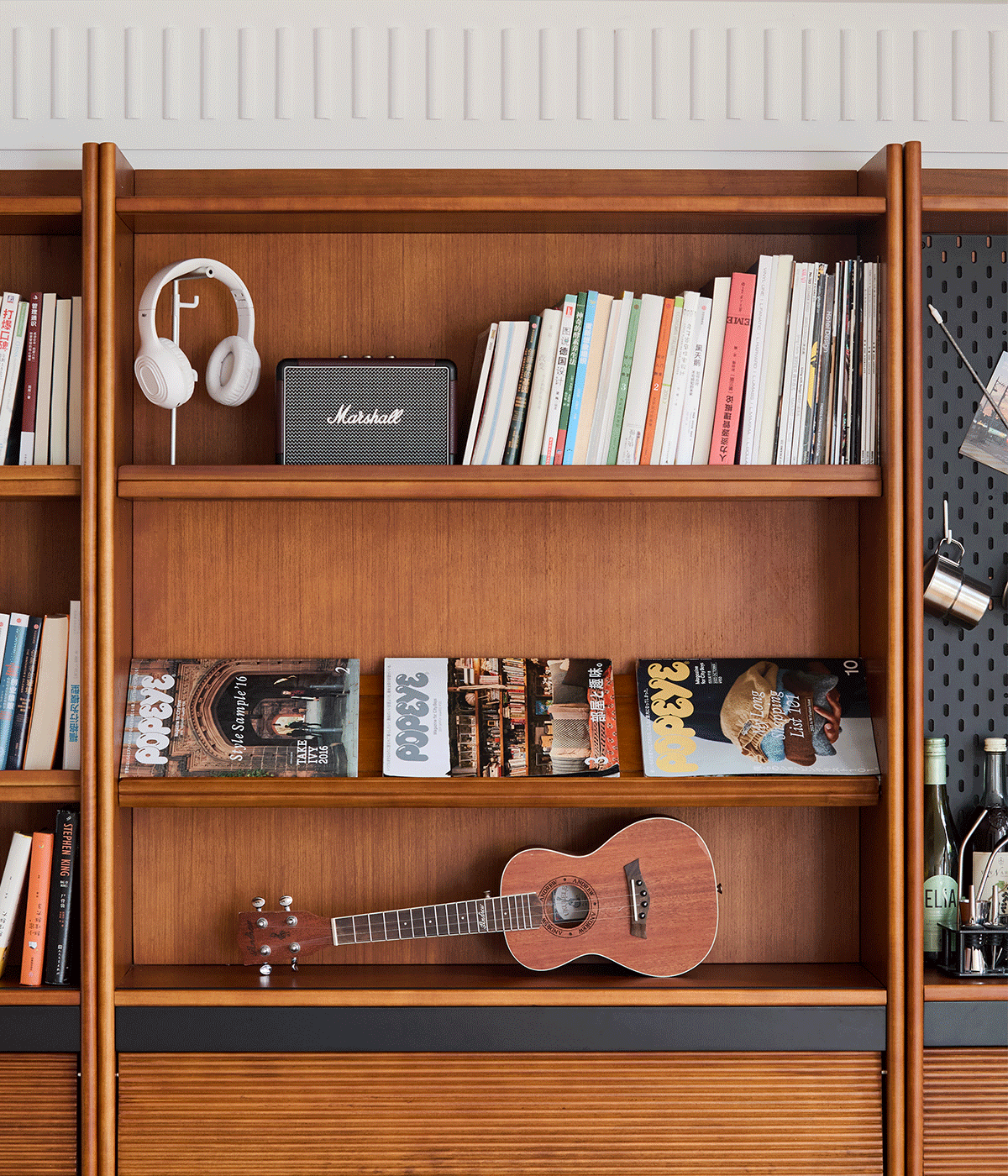 more product details and feature of Vintage Boxwood Modular Bookshelf MURA