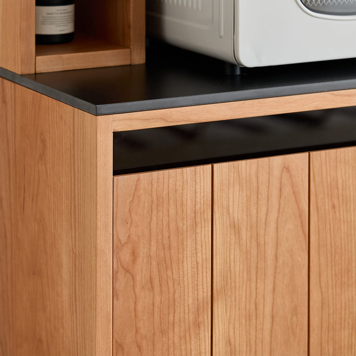 more color details of Scandinavian Cherry Wood Sintered Stone Side Cabinet TIMELESS