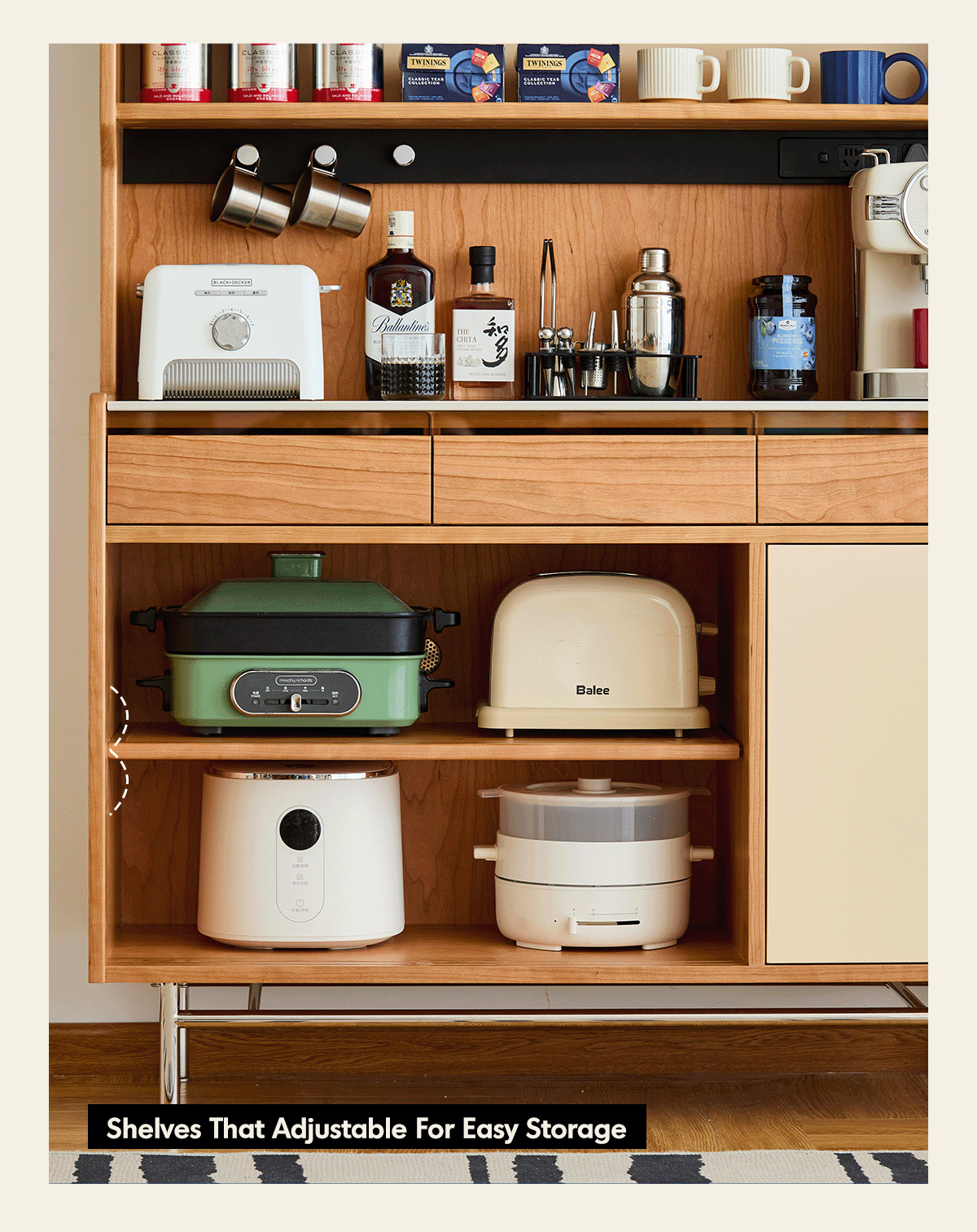 Scandinavian Sintered Stone Storage Side Cabinet TIMELESS More Details and Instruction_7