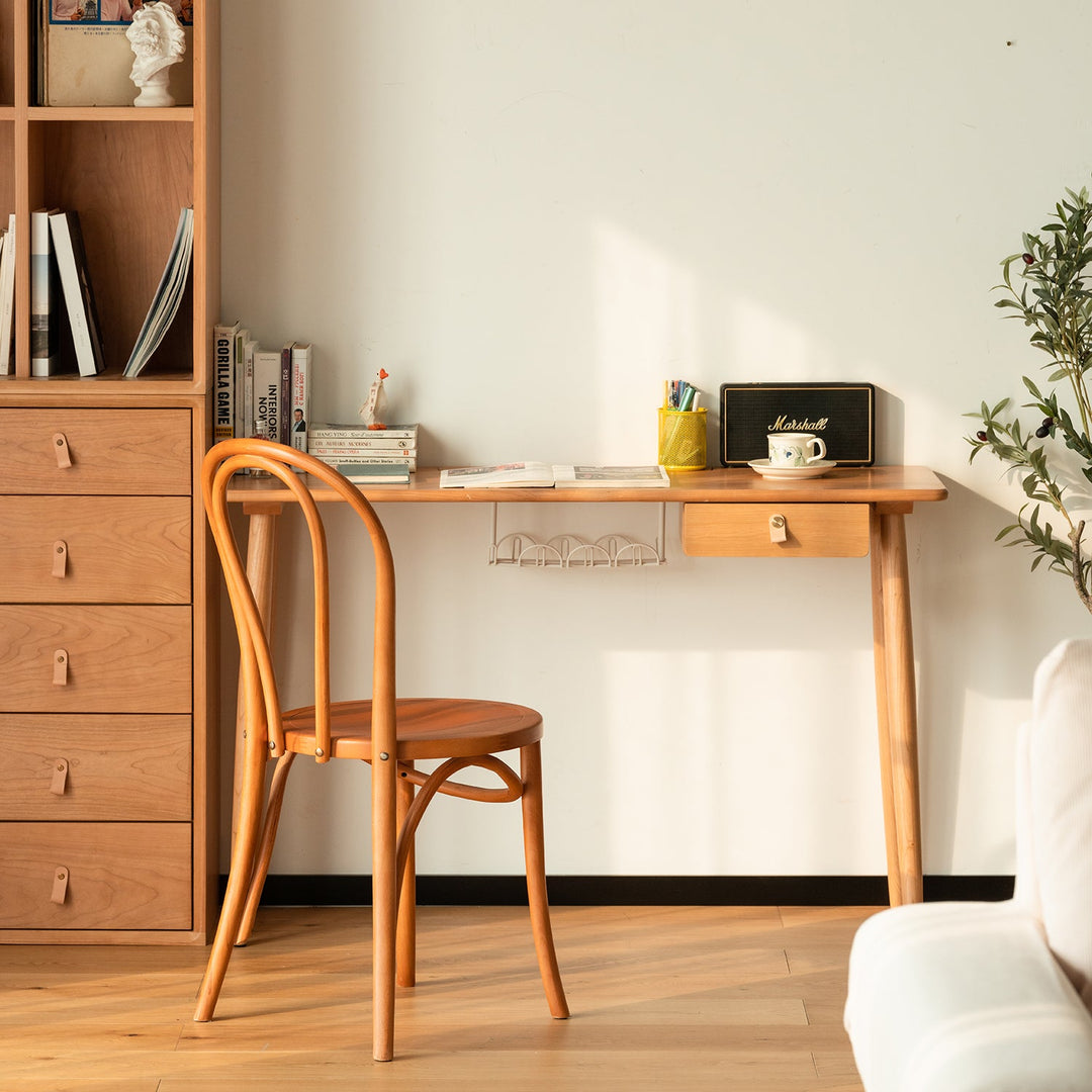 Scandinavian Cherry Wood Study Table KASHIMA