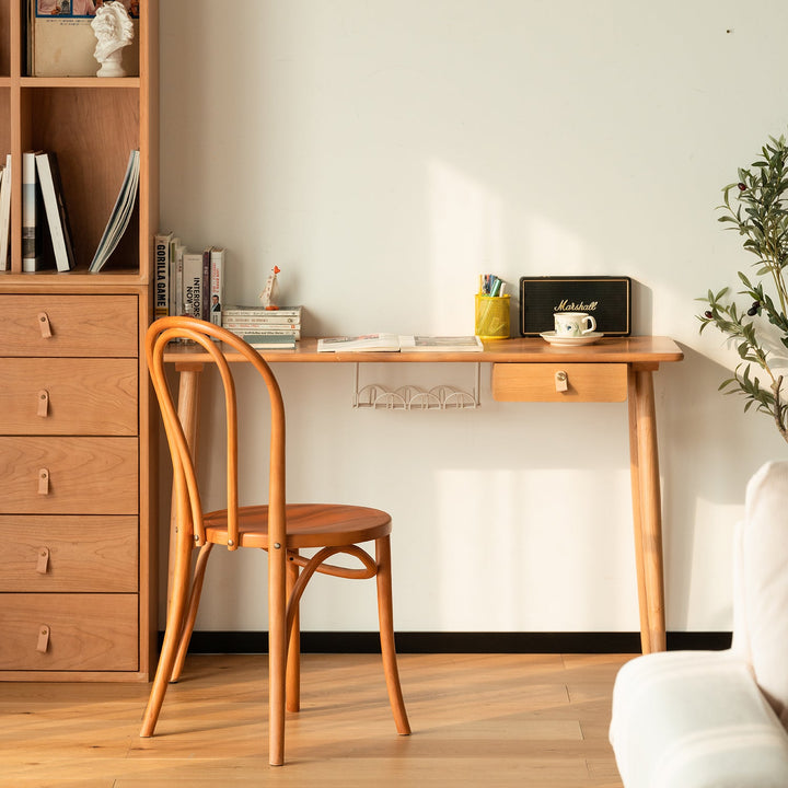 Scandinavian Cherry Wood Study Table KASHIMA