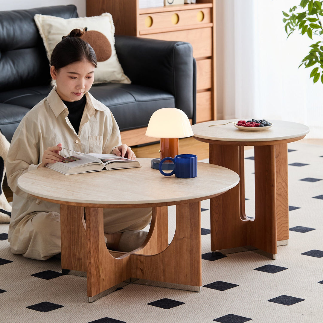 Scandinavian Sintered Stone Coffee Table Set SHELLS
