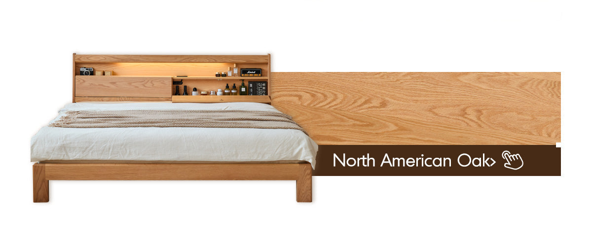 Scandinavian Cherry Wood Bed ACCOMPANY LIGHT More Details and Instruction_3