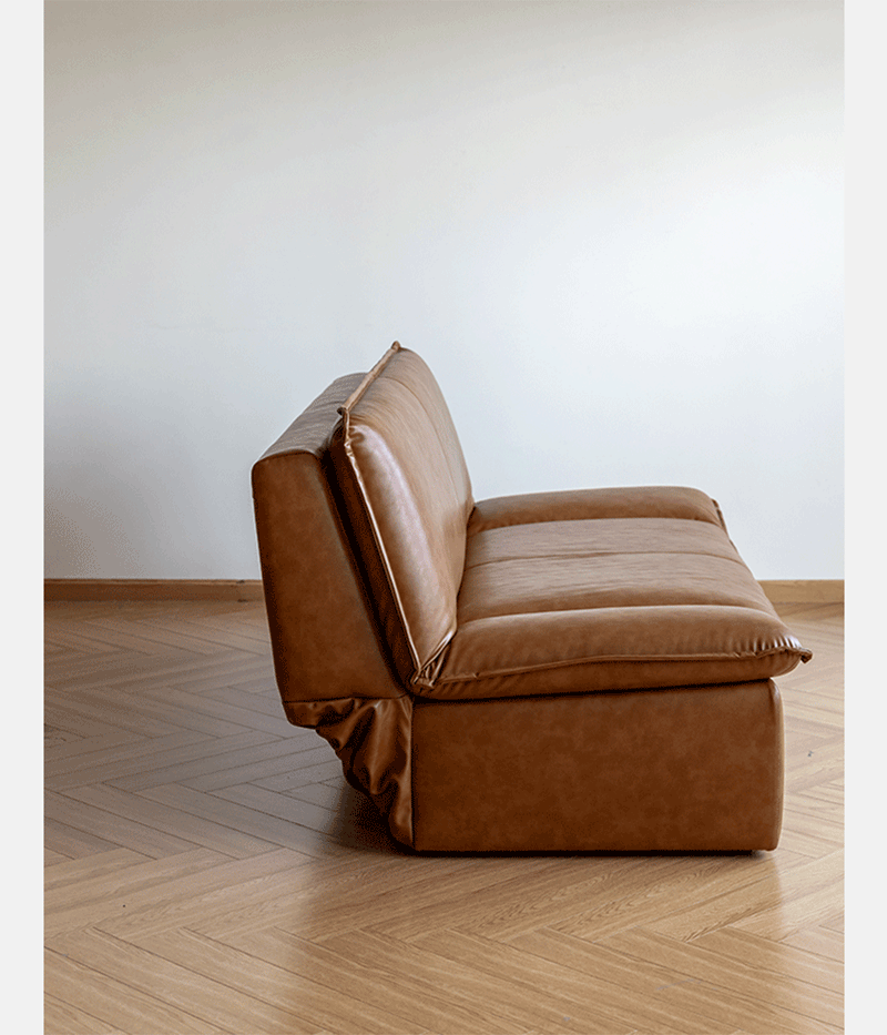 Modern Microfiber Leather 2 Seater Sofa Bed SAILBOAT More Details and Instruction_3