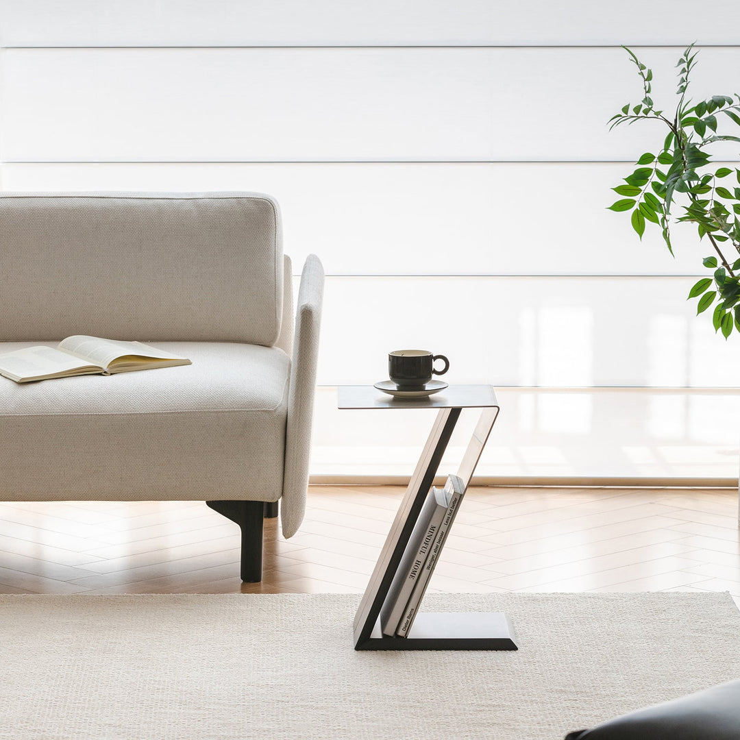 Minimalist Stainless Steel Side Table ZIG
