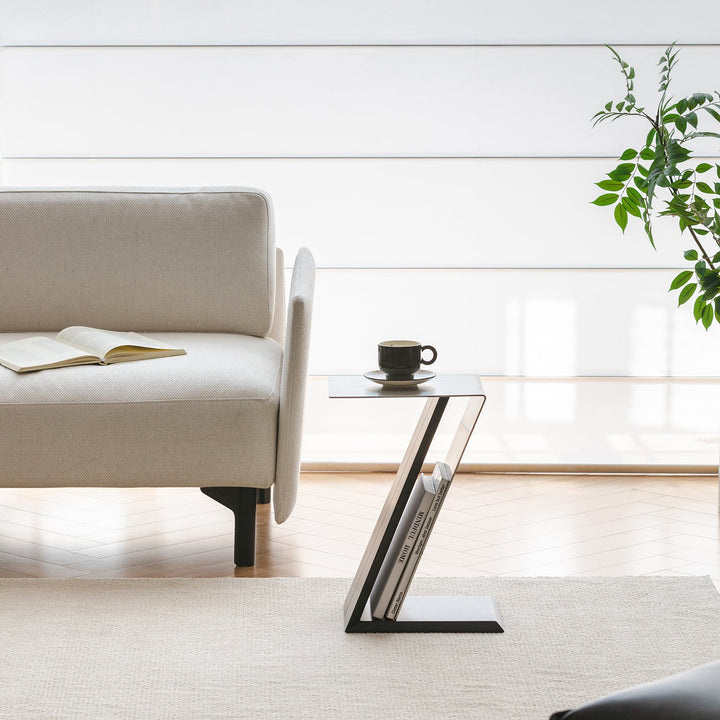 Minimalist Stainless Steel Side Table ZIG