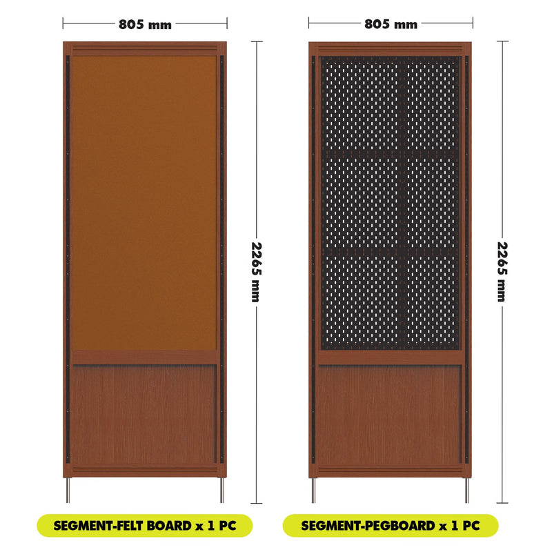 Bauhaus Boxwood Modular Hanging Wall Shelf System MUSE ENTRYWAY Size Chart