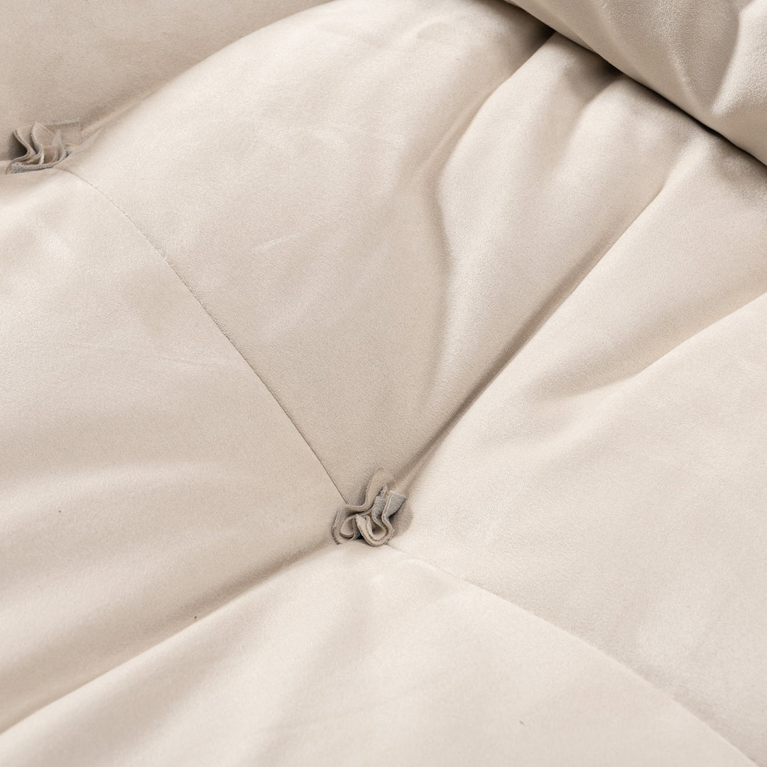 Contemporary Suede Fabric Revolving 1 Seater Sofa MILANO