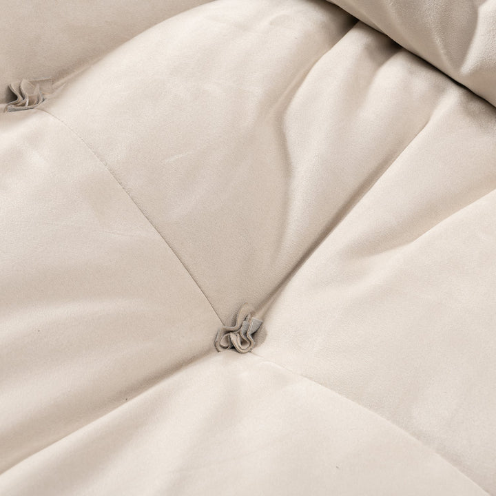 Contemporary Suede Fabric Revolving 1 Seater Sofa MILANO