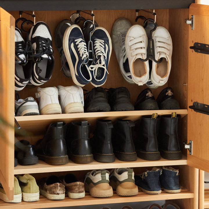 Shoe hanging hook size charts.