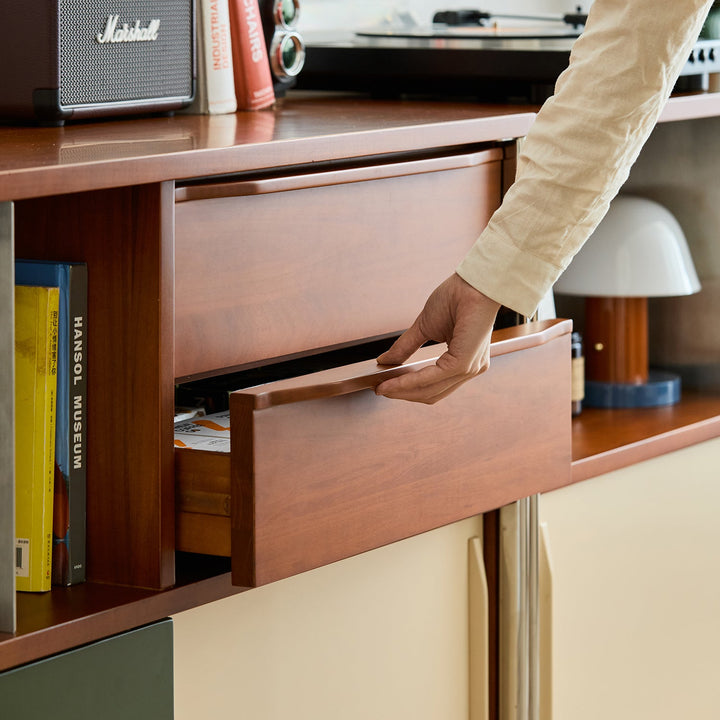Vintage Boxwood Side Cabinet SILVER WING