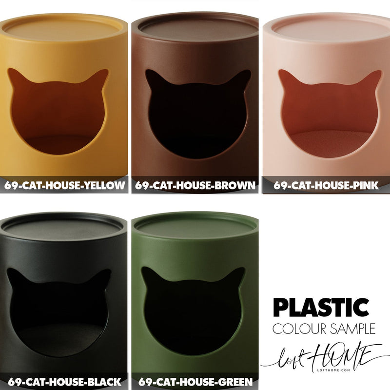 Bauhaus Plastic Side Table CAT HOUSE Color Swatches