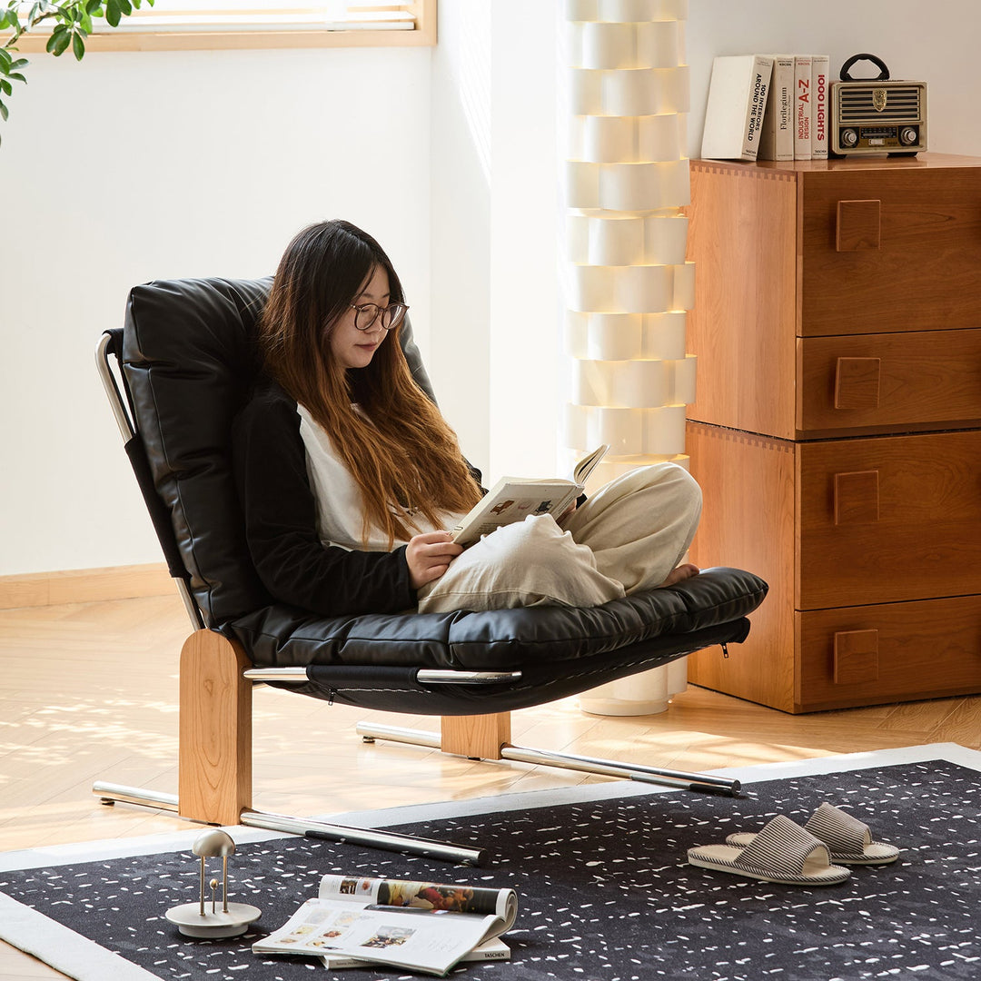 Scandinavian Microfiber Leather 1 Seater Sofa Chair TESSIDI