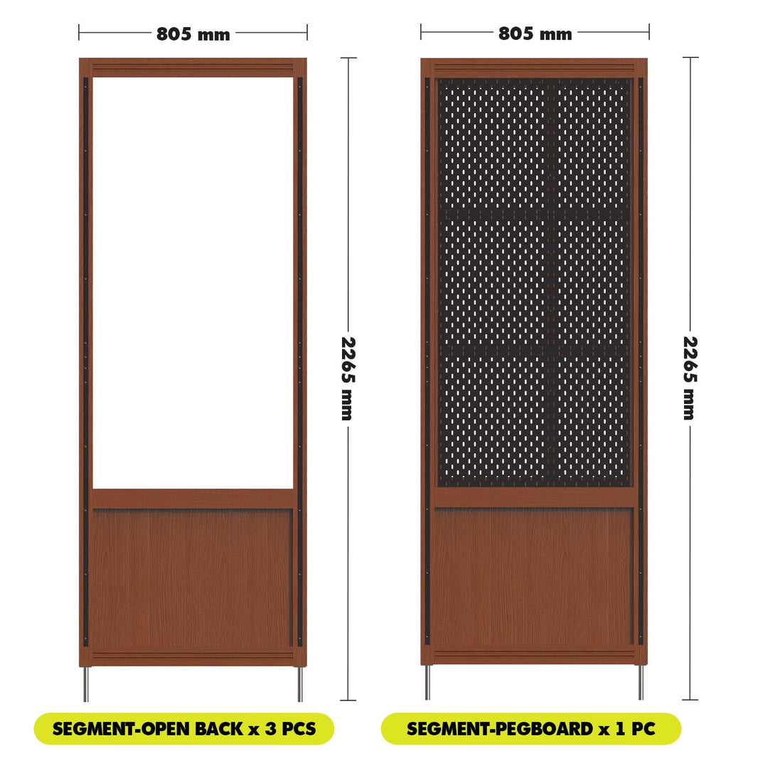Vintage Boxwood Modular Hanging Wall Shelf System MUSE DINING