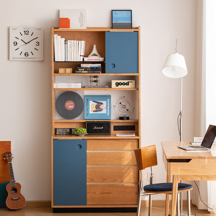 Scandinavian Cherry Wood Storage Side Cabinet TIME