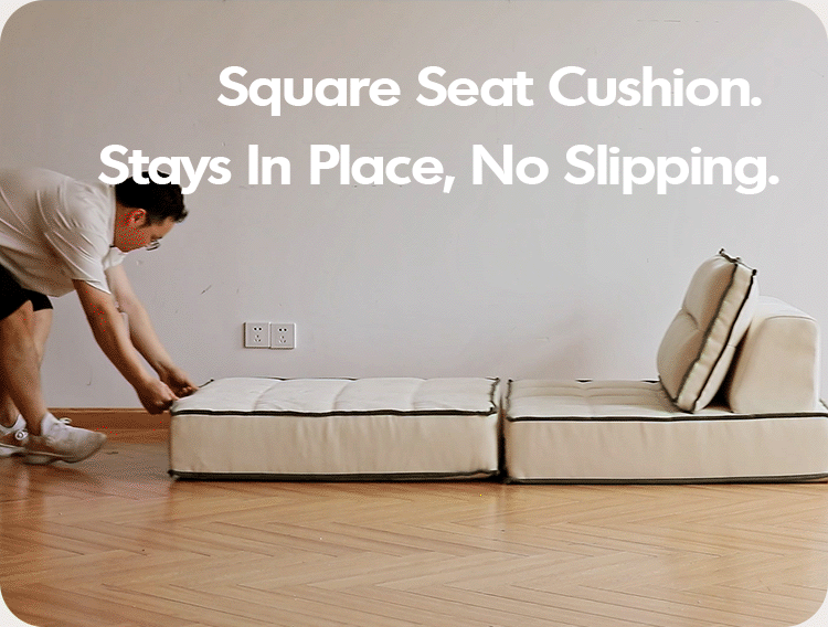 Scandinavian cat scratch resistant fabric modular 1 seater sofa tiered conceptual design.