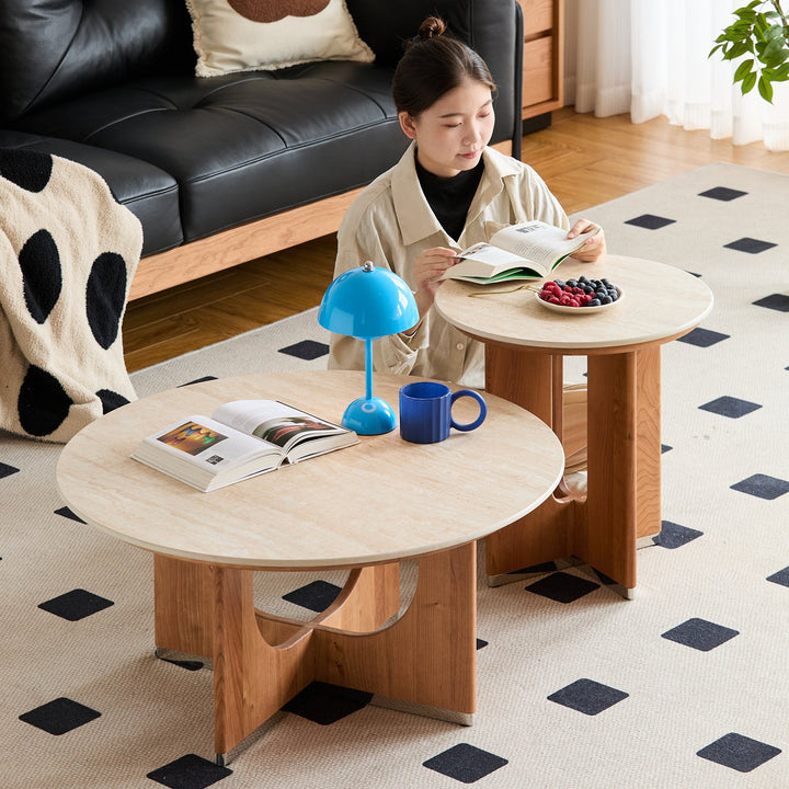 Scandinavian Sintered Stone Coffee Table Set SHELLS