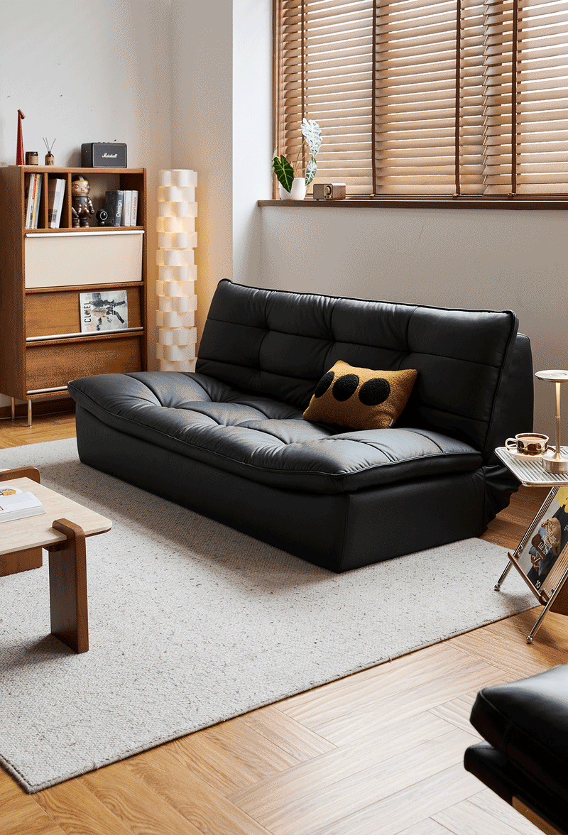 Bauhaus Microfiber Leather 3 Seater Sofa Bed LIE FLAT More Details and Instruction_4