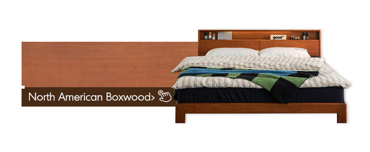 Scandinavian Cherry Wood Bed ACCOMPANY LIGHT Good to Know Preview-4