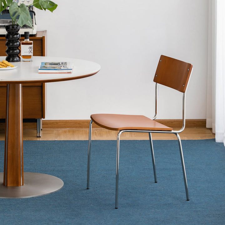 Scandinavian Boxwood Armless Dining Chair PINECONE