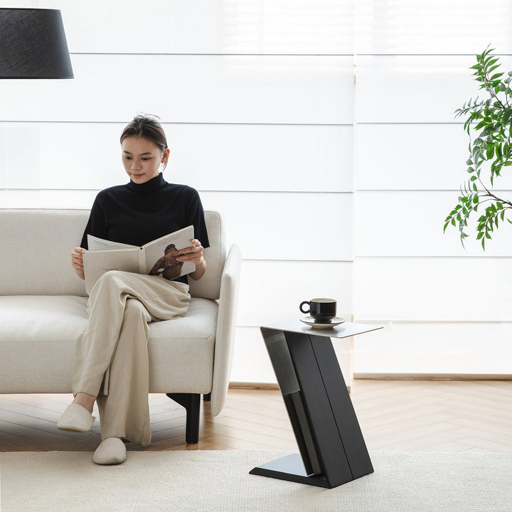 Minimalist Stainless Steel Side Table ZIG