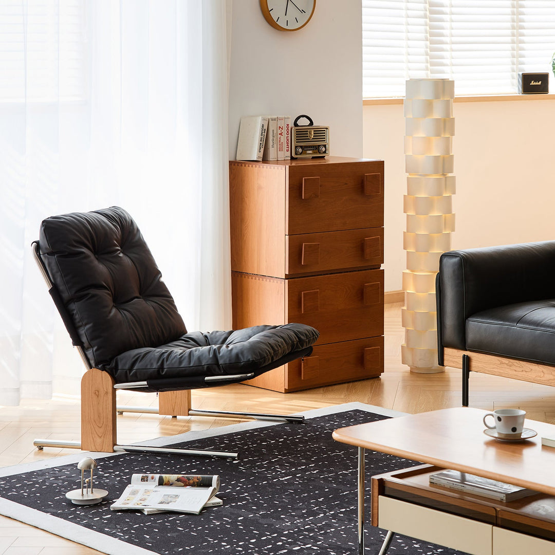 Scandinavian Microfiber Leather 1 Seater Sofa Chair TESSIDI