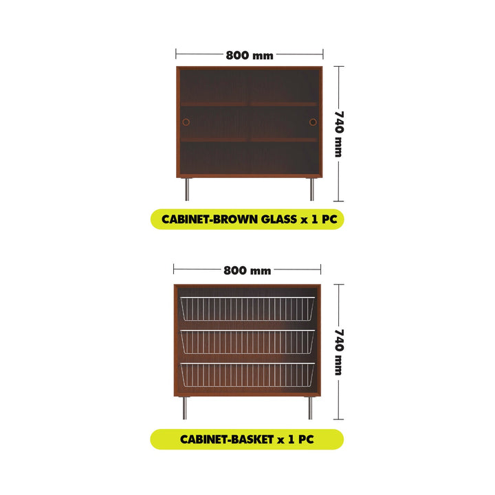 Vintage Boxwood Modular Hanging Wall Shelf System MUSE DINING