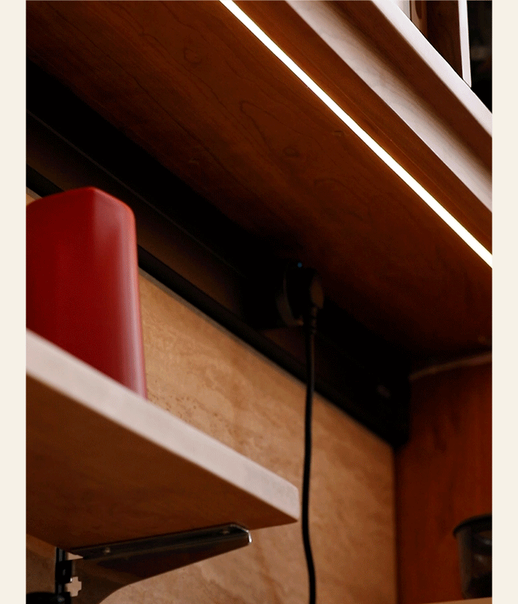 Scandinavian Cherry Wood Sintered Stone Storage Side Cabinet TIMELESS More Details and Instruction_20