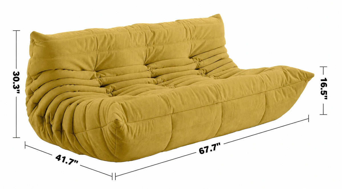 Bauhaus Fabric Modular 3 Seater Sofa CATER Size Chart