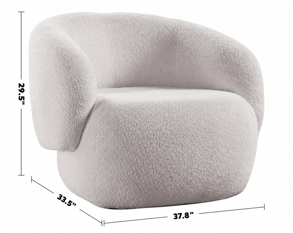 Cream Fabric 1 Seater Sofa OSLO Size Chart