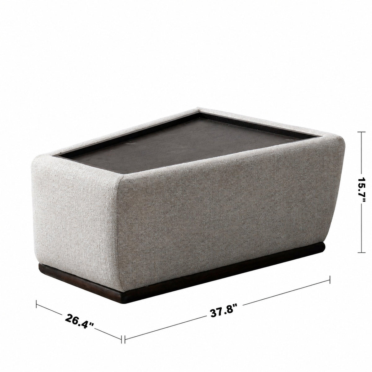 Modern Mixed Weave Fabric Sintered Stone Modular Sofa Side Table BENTO Size Chart_2