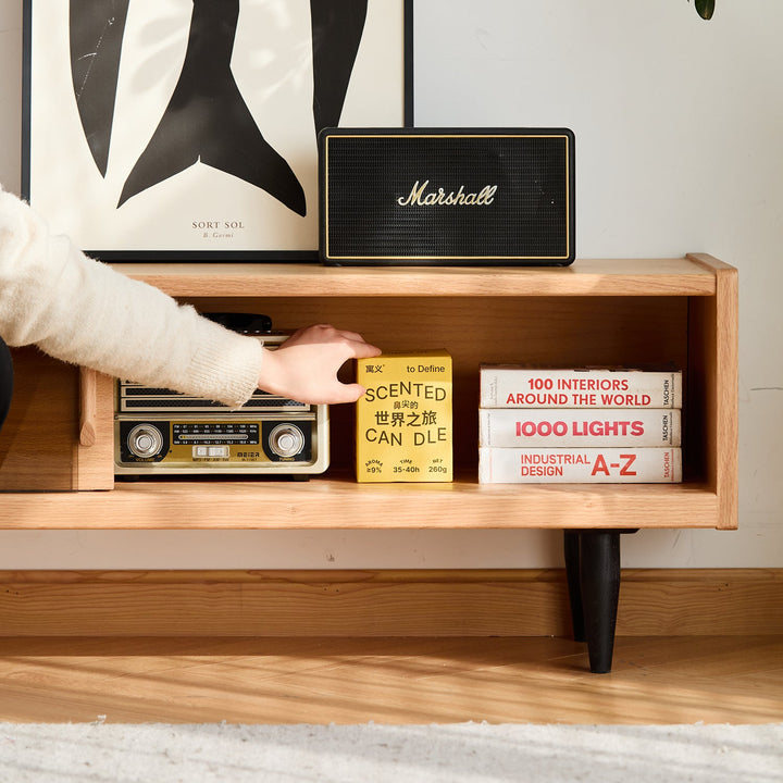 Scandinavian Oak Wood TV Console LYNE