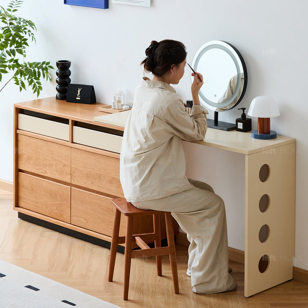 Scandinavian Cherry Wood Dressing Table TIMELESS