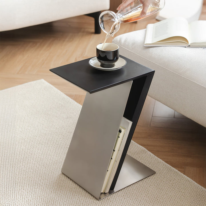 Minimalist Stainless Steel Side Table ZIG