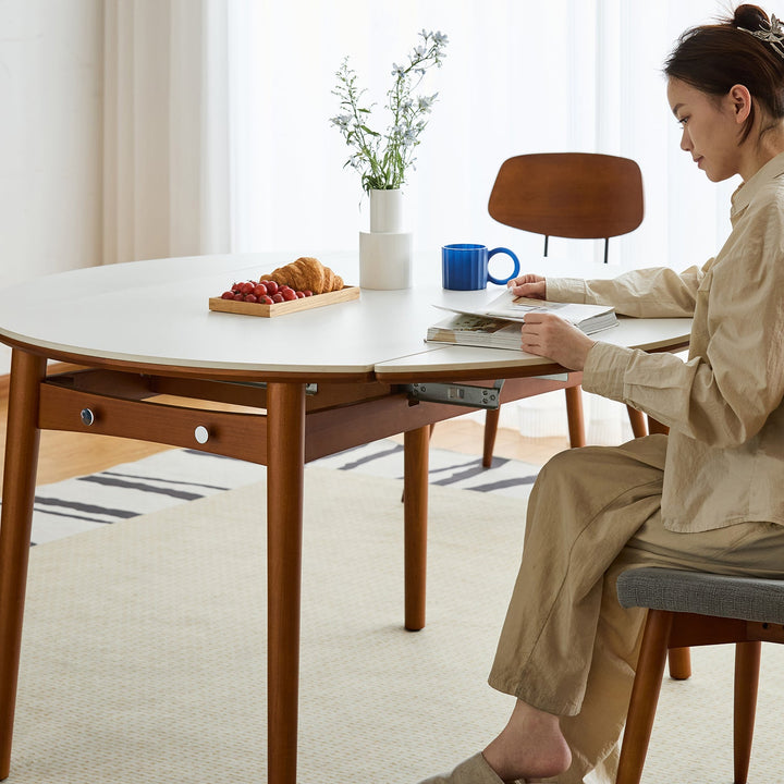 Vintage Sintered Stone Extendable Dining Table MINIMA