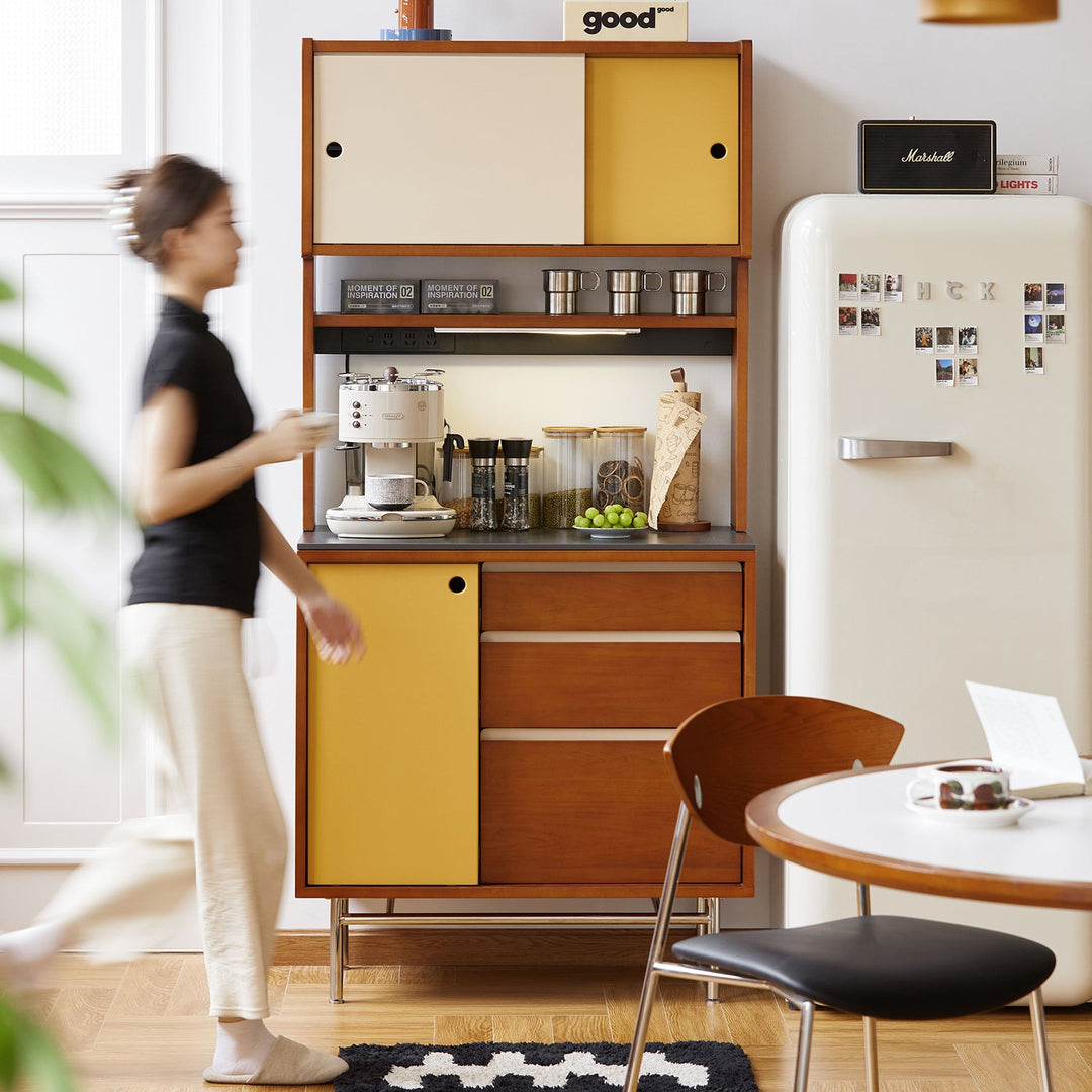 Vintage Boxwood Storage Side Cabinet EASEBAR