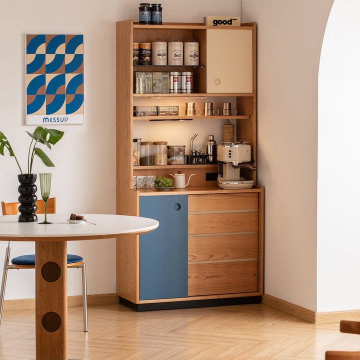 Scandinavian Cherry Wood Storage Side Cabinet TIME