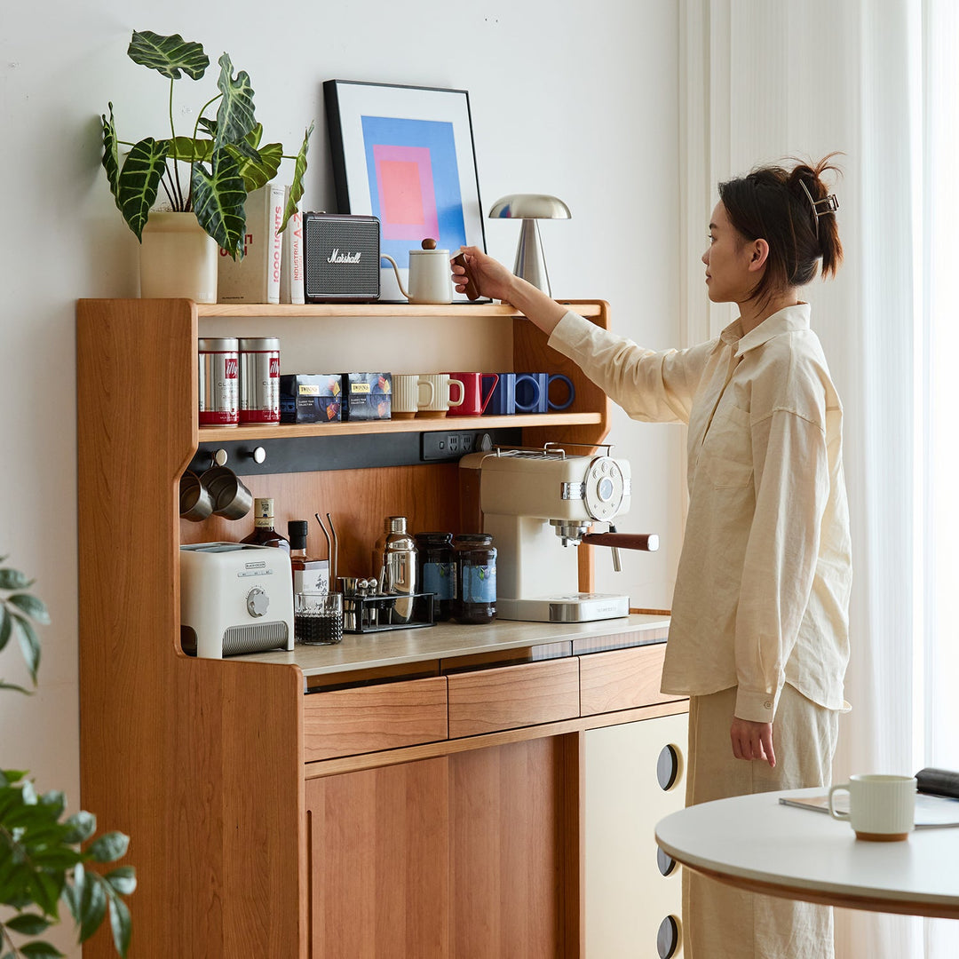 Scandinavian Sintered Stone Storage Side Cabinet TIME