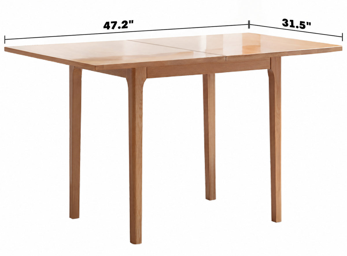 Scandinavian Oak Wood Extendable Dining Table PRIVOT Size Chart_2