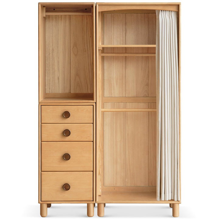 Scandinavian beech wood wardrobe peblo situational feels.