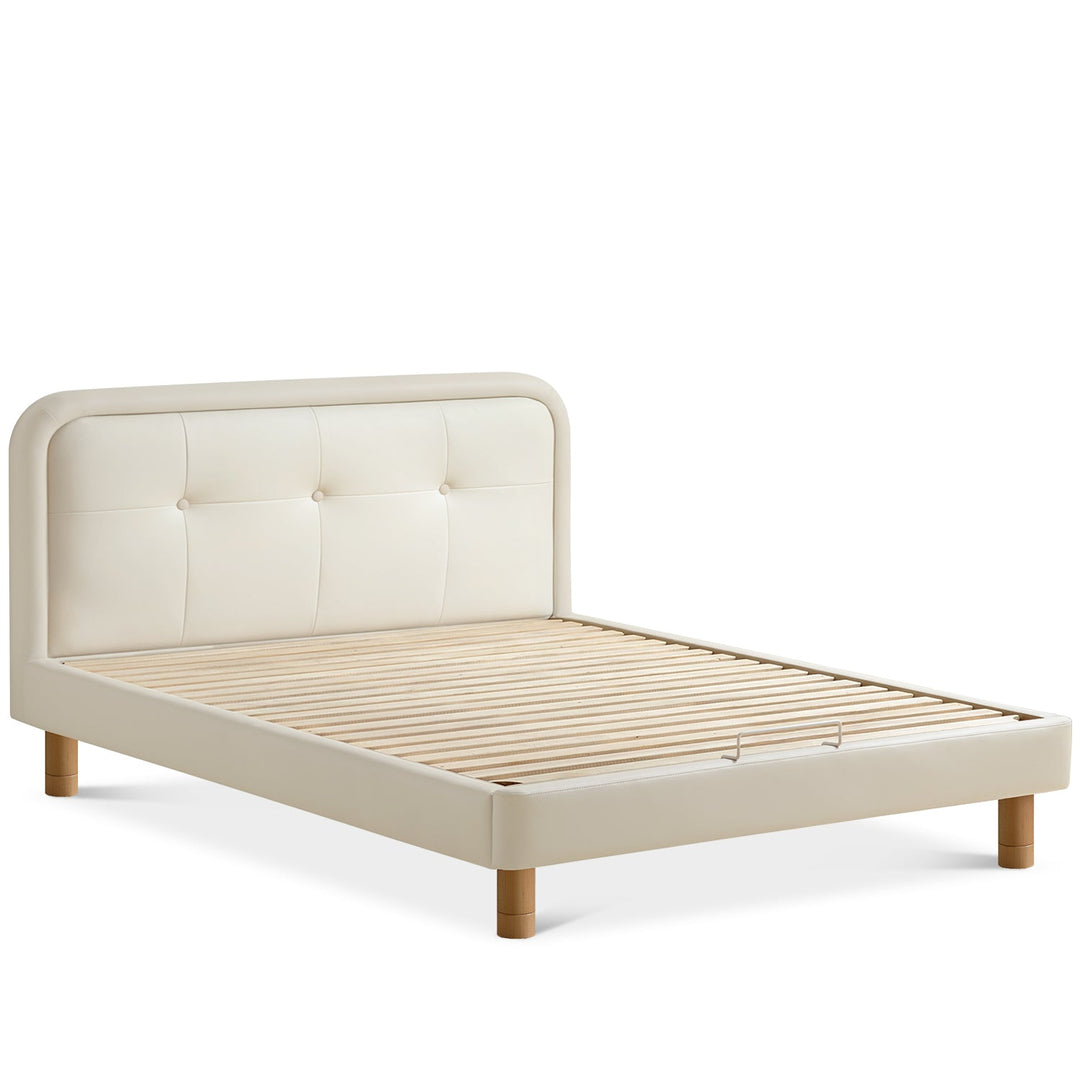 Modern microfiber leather kids bed cradle detail 7.