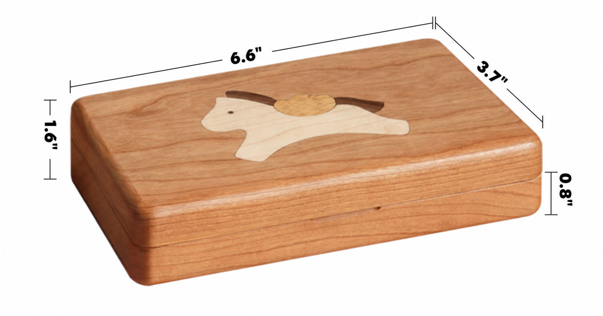 Scandinavian Solid Wood Jewelry Box KEEPSA Size Chart
