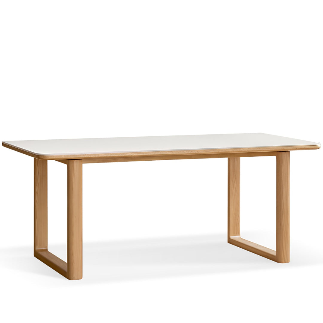 Scandinavian oak wood sintered stone dining table anchor situational feels.