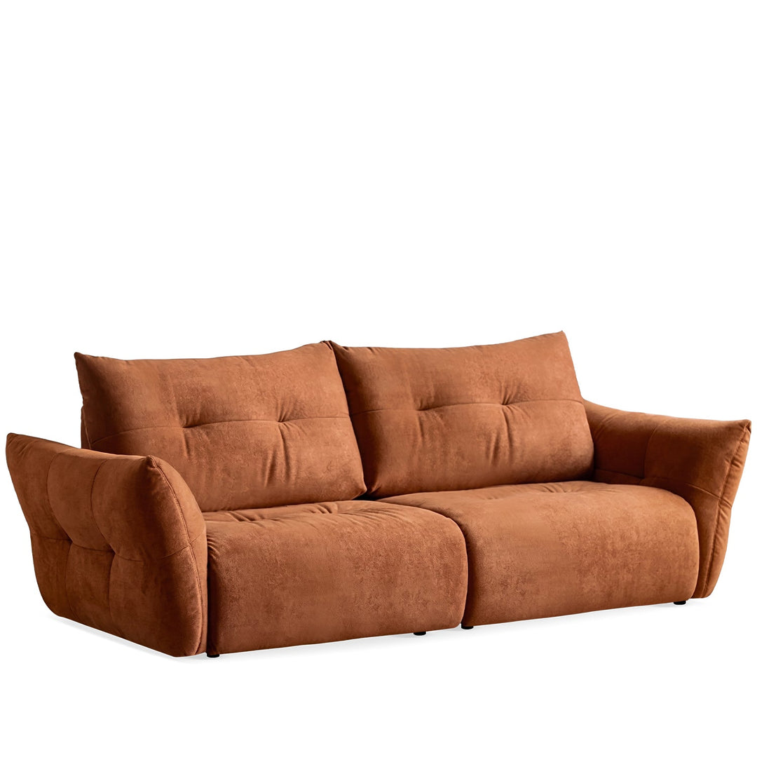 Cream fabric 3 seater sofa mochi detail 7.