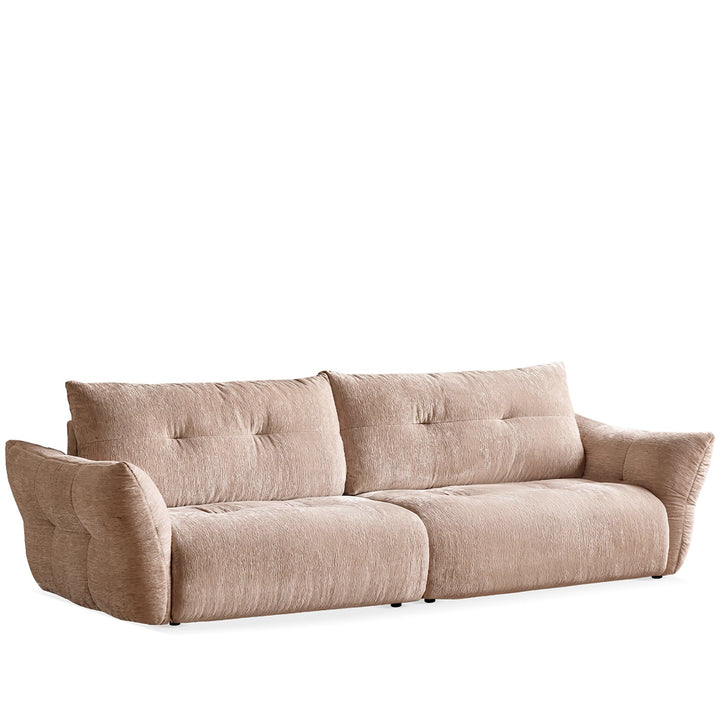 Cream fabric 4 seater sofa mochi detail 12.