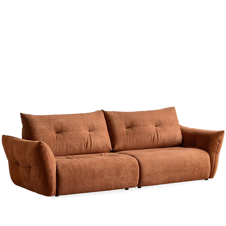 Cream fabric 4 seater sofa mochi detail 15.