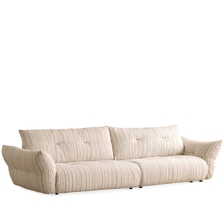 Cream fabric 4 seater sofa mochi detail 20.