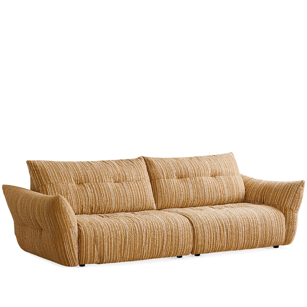 Cream fabric 4 seater sofa mochi detail 22.